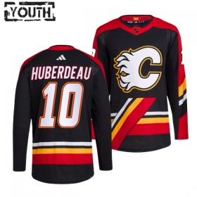 Calgary Flames Trikot Jonathan Huberdeau 10 Adidas 2022-23 Schwarz Reverse Retro 2.0 Authentic - Kinder